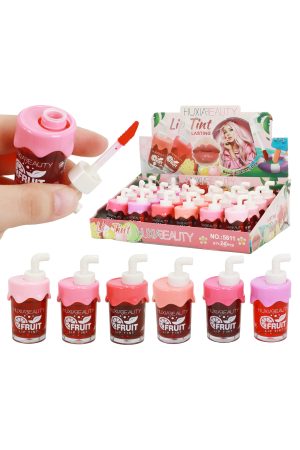 Fruity Beverage Cup Tinted Lip Gloss - 24 Pcs