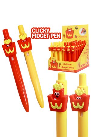 Cute French Fries Pop-Up Clicky Fidget 0.5mm Pen