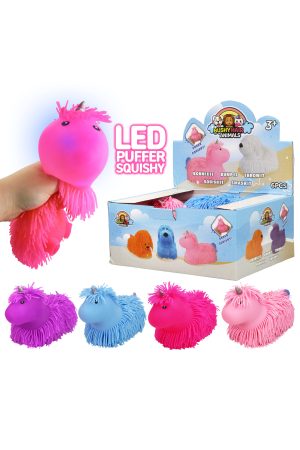 Unicorn Light-Up Spiky Puffer Squishy - 5 Inch