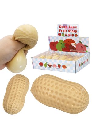 Peanut Fluffy Slime Filled Squishy Stress Relief Toy