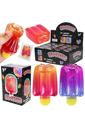 Jelly Popsicle Two-Tone Sticky Jiggly Mochi Squishy