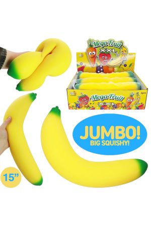 BIG Slime Filled Banana Squishy - 6 Pcs