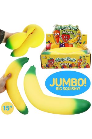 BIG Slime Filled Banana Squishy - 6 Pcs