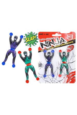 2-Count Sticky Slap Wall Ninja Climbers Toy