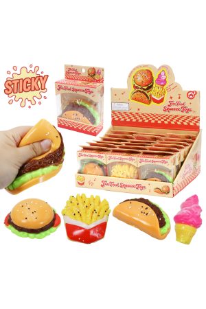 Fast Food Variety Jiggly Mochi Sticky Squishy Toy