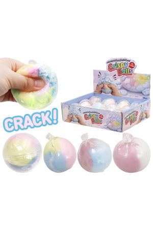 Pastel Multicolor Variety Crispy Cracking Clay Squishy Ball