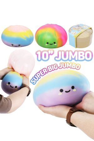 SUPER JUMBO Gradient Dumpling Slime Filled Squishy - 10 Inch