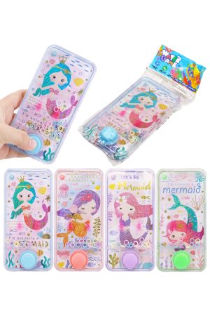 Glittery Mermaid Handheld Water Game - 12 Pcs