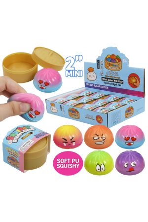 Colorful Mini Bao Bun Dumpling Soft PU Foam Squishy