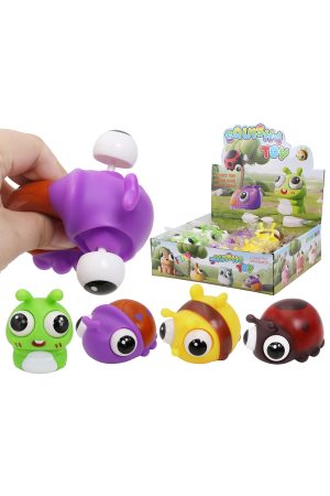 Cute Bugs Variety Eye Popping Squishy Toy - 12 pcs