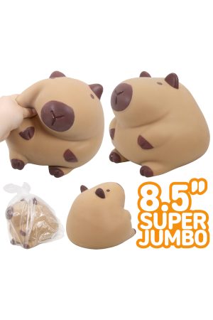SUPER JUMBO 8.5 Inch Capybara Fluffy Slime Filled Squishy