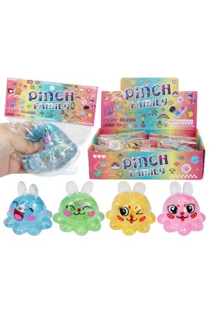 Bunny Ice Cream Scoop Glittery Maltose Putty Squishy Bag