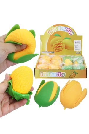 Peeling Mango Fluffy Slime Filled TPR Squishy Toy