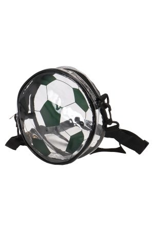 Soccer Ball Clear Durable PVC Messenger Bag