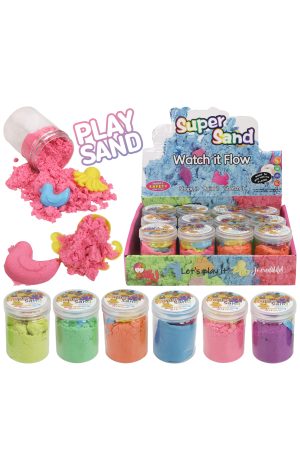 Magic Shape and Play Sand Jar w/ Shape Molds