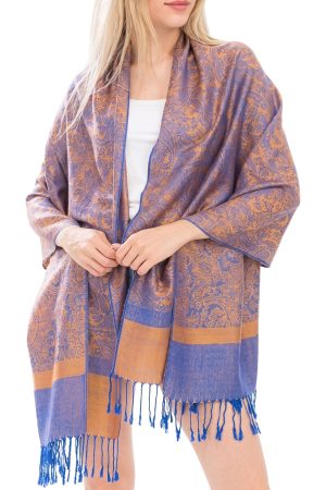 Elegant Paisley Jacquard Pashmina Shawl
