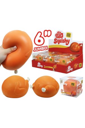 JUMBO 6 Inch Turkey Fluffy Slime Filled Squishy Toy
