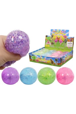 Spikey Textured Emoticon Ball Water Bead Filled Squishy Toy