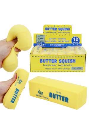 Butter Stick Soft Fluffy Slime Filled TPR Squishy - 5.5 Inch