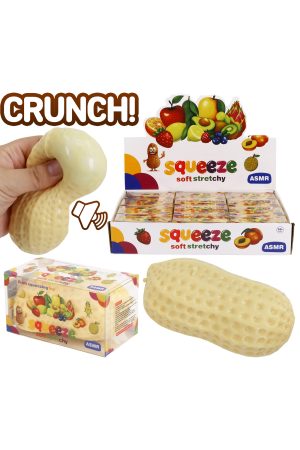 Peanut Zero Rebound TPR Crunchy Bead Slime Filled Squishy