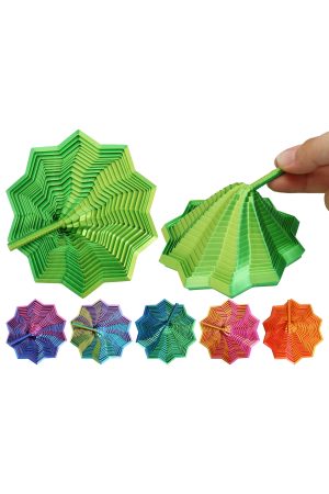 Colorful Hexagon Fractal Layered Articulated Fidget Toy