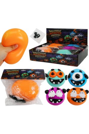 DIY Halloween Goofy Bun Fluffy Slime Squishy Bag - 4.5 Inch