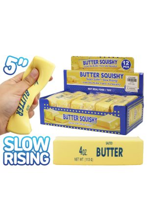 Yellow Butter Soft Slow Rising Foam Scented Squishy - 5 Inch