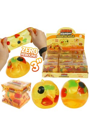 3 Inch Coconut Oil Jelly Apple Fruit Zero Rebound Squishy
