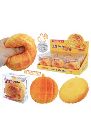 Pineapple Bread Bun Crunchy Bead Slime Filled TPR Squishy