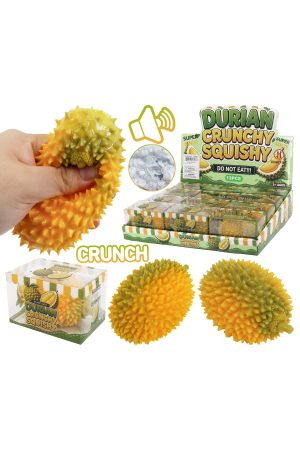 Durian Fruit Crunchy Bead Slime Filled TPR Squishy