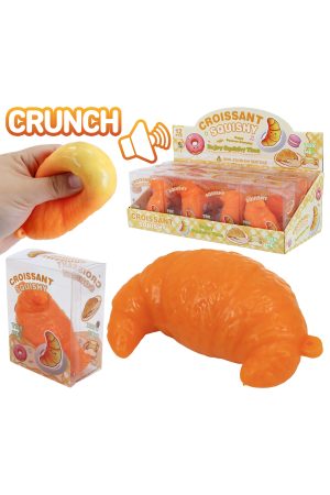Croissant Crunchy Bead Slime Filled TPR Squishy