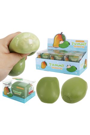 Green Mango Crunchy Bead Slime Filled TPR Squishy Toy