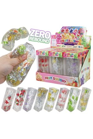 Glittery Fruit Butter Coconut Oil Jelly Zero Rebound Squishy