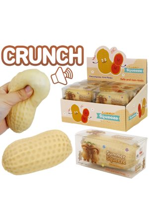 Peanut Crunchy Bead Slime Filled TPR Squishy Toy