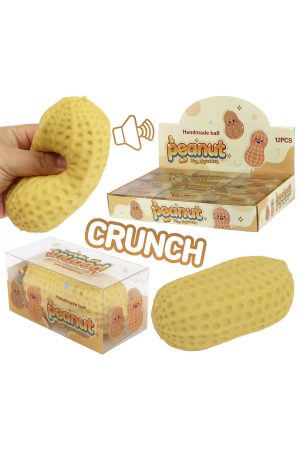 Peanut Zero Rebound TPR Crunchy Bead Slime Filled Squishy
