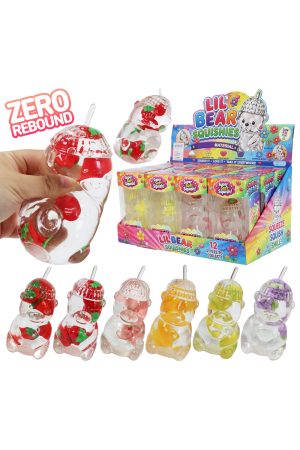 Bear Fruit Bottle Oil Jelly Zero Rebound Squishy Toy