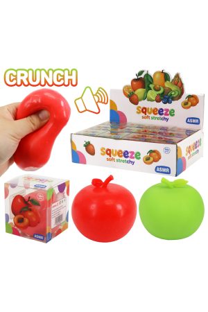 Apple Crunchy Bead Slime Filled TPR Squishy Toy