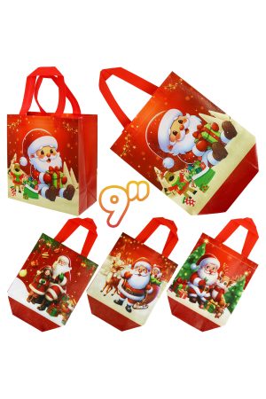 9 Inch Christmas Multi-Use Shopper Eco Reusable Novelty Bag
