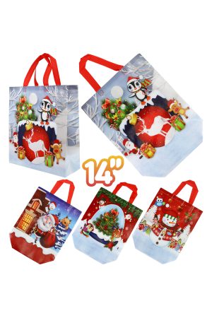 14 Inch Christmas Multi-Use Shopper Eco Reusable Novelty Bag