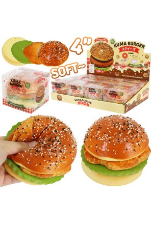 4 Inch Chicken Burger Soft PU Foam Scented Squishy Toy