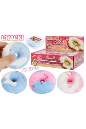 Sprinkled Donut Wax Cracking Clay Scented Sensory Toy