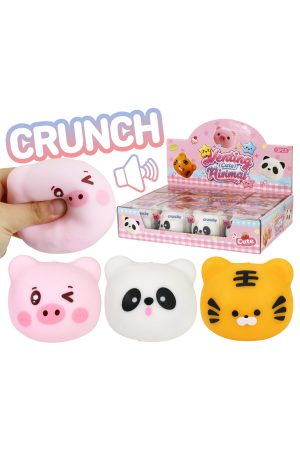 Cute Animals Zero Rebound TPR Crunchy Bead Slime Squishy