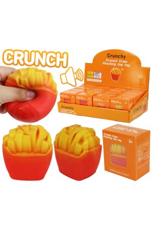 French Fries Crunchy Bead Slime Filled TPR Squishy