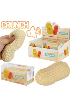 Peanut EXTRA Crunchy Bead Slime Filled TPR Squishy