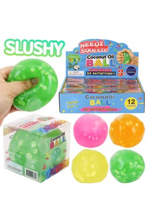 Colorful Fruit Variety Granular Slushy Filled Squishy Ball