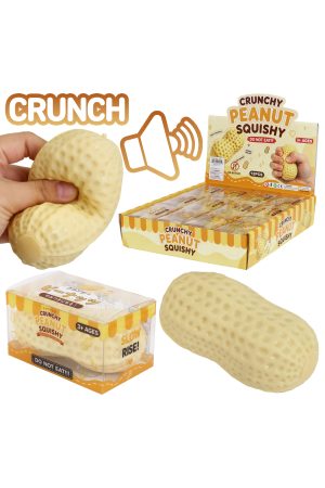 Peanut Crunchy Bead Slime Filled TPR Squishy Toy