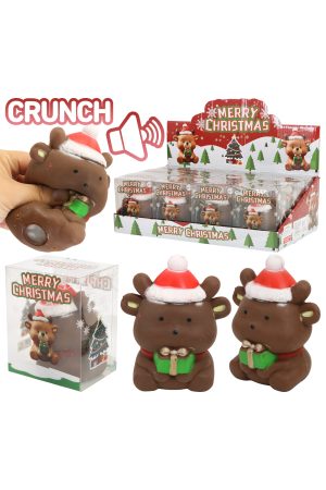 Reindeer Zero Rebound TPR Crunchy Bead Slime Filled Squishy