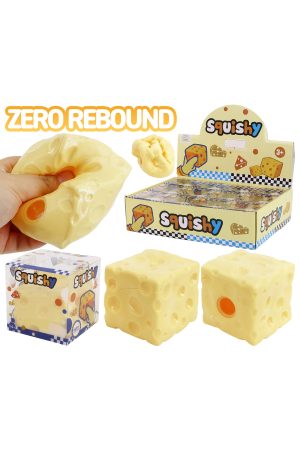 Cheese Coconut Oil Jelly Zero Rebound Squishy - 2.2 Inch