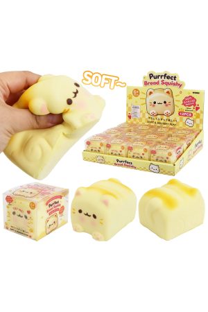 3 Inch Kitty Cat Bread Loaf Soft PU Foam Scented Squishy Toy