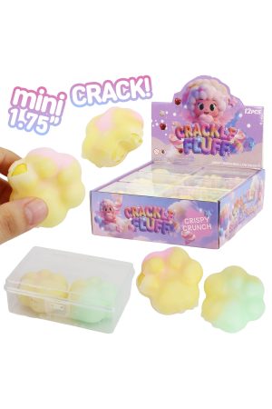 Two-Tone Pastel Animal Paw Wax Cracking Clay Sensory Toy